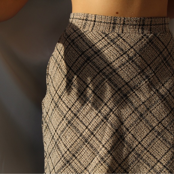 Kaki plaid skirt - Picture 2 of 7